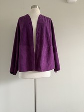 RIANI SUEDE LEATHER OPEN FRONT
