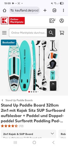 Stand paddel einmal benutzt - paddel,