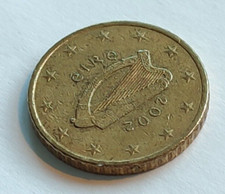 50 Eurocent Münze Irland_Eire Irische Harfe 2002        