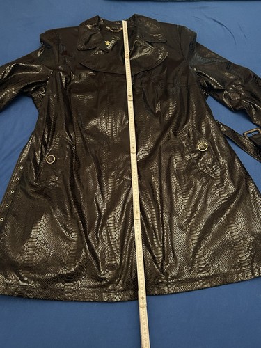 Damen jacket mantel kunstleder - mantel,