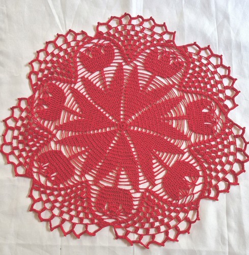 Häkeldeckchen farbe rot - häkeldeckchen,