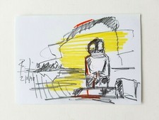 BERND ZIMMER - ORIG . HANDZEICHNUNG - UNIKAT - HANDSIGNIERT, DATIERT