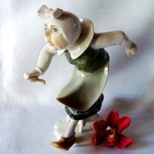 alte Porzellanfigur Ens Figur