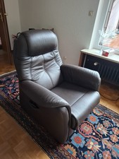 HUKLA Sessel Fernsehsessel Relaxsessel Leder – elektrisch verstellbar – wie neu