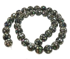 Abalone Mosaik Perlen 10 mm