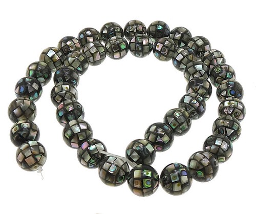 Abalone mosaik perlen mm - mosaik, 10