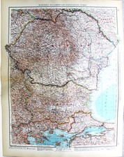 ANDREES HAND ATLAS MAP PLATE