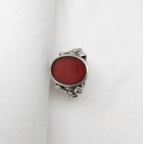 Siegelring 835 silber karneol - 835,