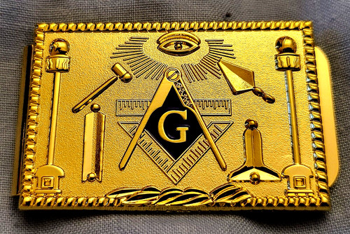 Freimaurer gold geldklammer - gold,