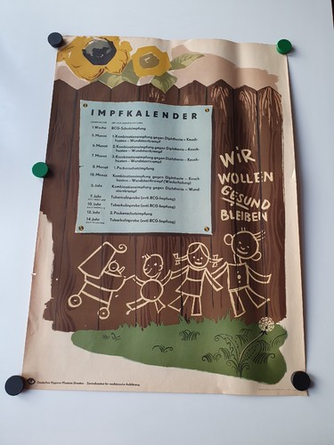 Plakat impfkalender deutsches - plakat,