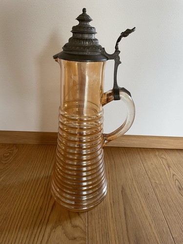 Alter originaler glas bierkrug - alter, glas-bierkrug
