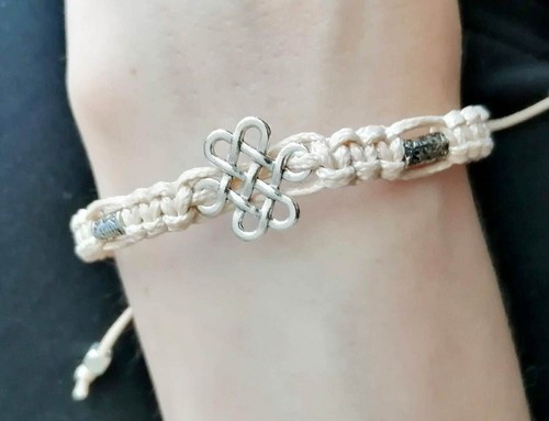 Shamballa armband beige - shamballa,