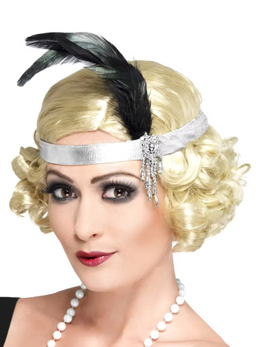 20er jahre stirnband silber - jahre,