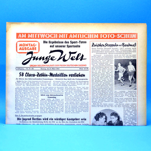Junge welt 1954 - welt, 08.03.1954