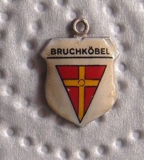 Bettelarmband Wappen Anhänger - Bruchköbel - 900 Silber !