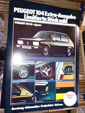 Peugeot 104 Werbung Plakat 70er original NOS I