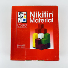 Nikitin Material Geowürfel Aufbauendes Lernspiel LOGO Holz 3005 Kinder Komplett