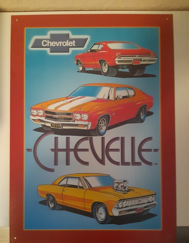 Blechschild chevrolet chevelle - blechschild,