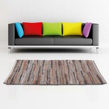 Teppich Läufer Lederteppich