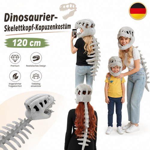 Dinosaurier-Skelett-Kostüm