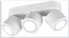 LED Decken Einbau und Aufbauspot Taurus 3-flammig In Metall Weiß Matt 