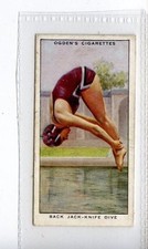 (Jc3615-100) OGDENS, SCHWIMMEN, RÜCKENHEBERMESSER TAUCHEN, 1931, #46
