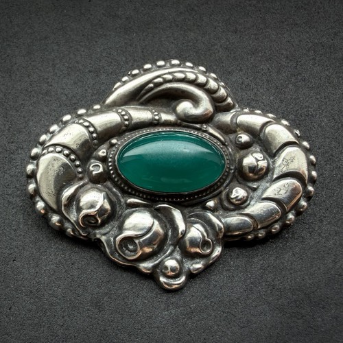 Florale jugendstil brosche - jugendstil, 800