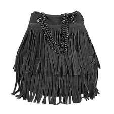 DAMEN LEDER TASCHE BUCKET BAG