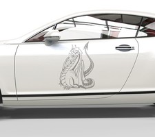 Autoaufkleber Drachenmädchen