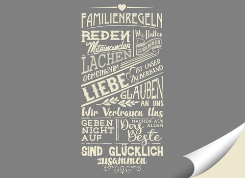 Wandtattoo wandaufkleber - wandtattoo,