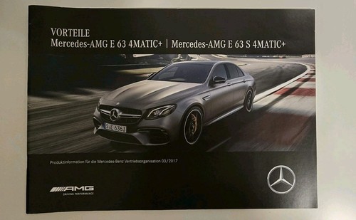 E63s prospekt broschüre - broschüre, amg