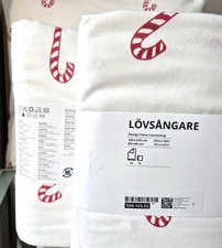 IKEA Lövsangare Bettwäsche 2 x Zuckerstangen Baumwoll Flanell  Winter 140x200 80