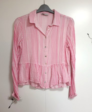 Damen bluse weiß rosa - bluse, weiß/rosa