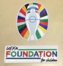 100% Original Euro EM 2024 Set Patch Foundation in Matchworn Size für DFB Trikot