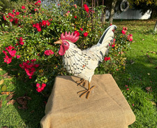 Weißer Huhn Garten Dekoration