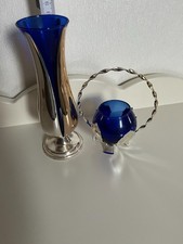 Vasen Set Korb Schale Glas Metall