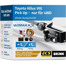 ANHÄNGERKUPPLUNG für Toyota