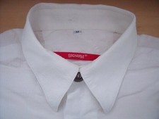 SIGNUM Hemd M weiß m.Querstreifen in weiß Gut #EH858