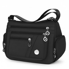 Neue Damenhandtasche aus neutralem Nylongewebe, Oxford-Stoff, Schultergurt