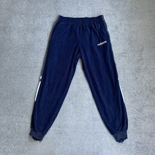 ADIDAS Herren Vintage Trainingshose Hose Gr. L Retro 90er Trackpants 27604 Blau