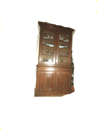 Massiver vitrinenschrank - massiver,