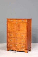 Sekretär im Englischen Stil Büro Vertiko Kommode echt Holz Schreibkommode
