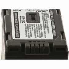 Akku für Panasonic AG-HVX200 5400mAh 7,4V 5400mAh/39,9Wh Li-Ion Anthrazit