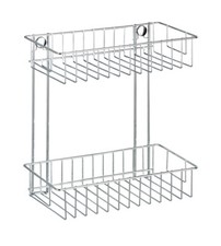 WENKO Wand Regal 2 Etagen Classic Bad Gäste WC Korb Dusche Aufbewahrung Stauraum