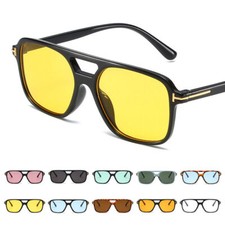 Polarisierte Sonnenbrille UV400 Schutz Retro Sunglasses Goggles Square Unisex