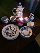 Kahla Kaffeeservice Zwiebelmuster 21teilig