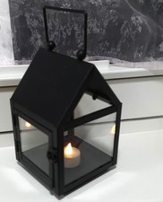 Laterne Windlicht metall schwarz