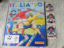 KOMPLETT + SIGNIERT VÖLLER THON ... PANINI ALBUM ITALIA 90 FUSSBALL WORLD CUP WM