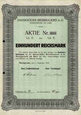 Hasseröder Bierbrauerei 1929