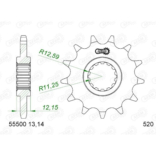 Stahl ritzel für fantic - stahl,